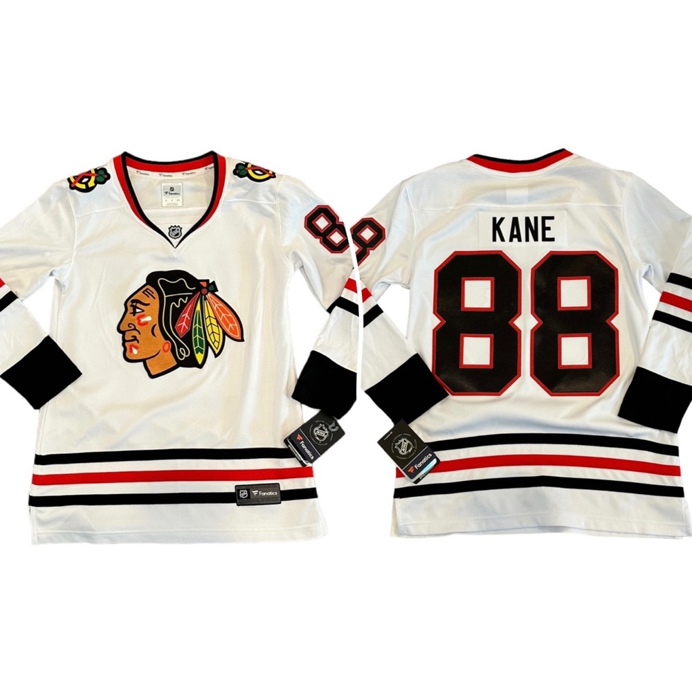Fanatics Chicago Blackhawks Away Breakaway Jersey Kane 88 Licensed Small NWT NEW